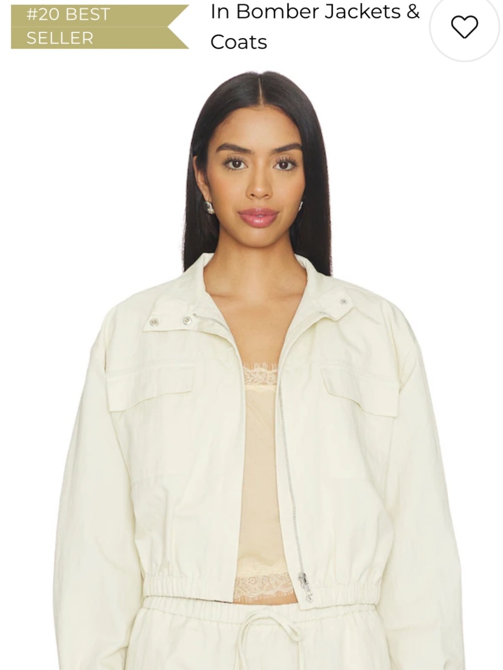 Lovers + Friends Edith Jacket in Ivory CA$ 360.80